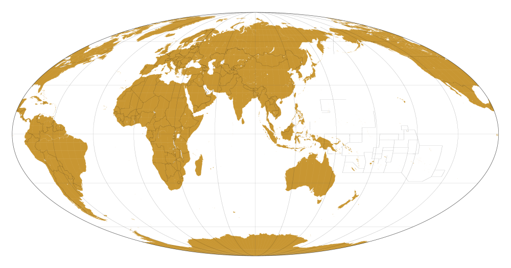 Carta geografica planisfero