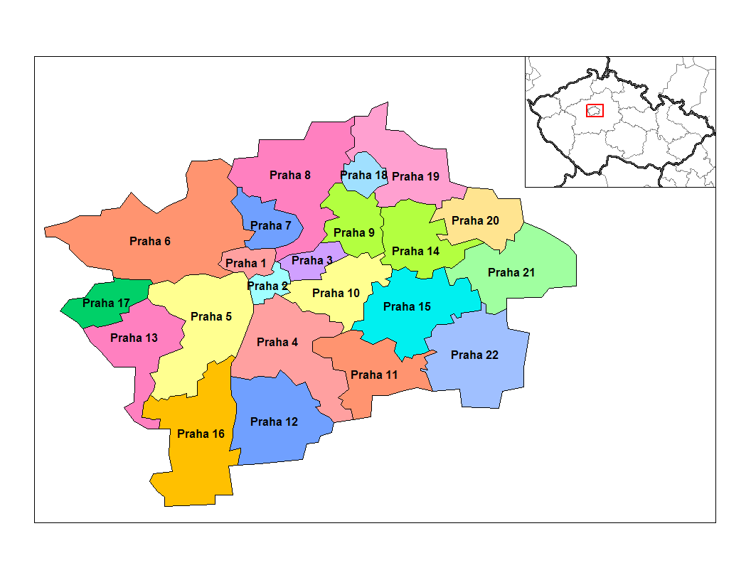 rozdělení prahy na městské části mapa Časti Prahy – Wikipédia rozdělení prahy na městské části mapa