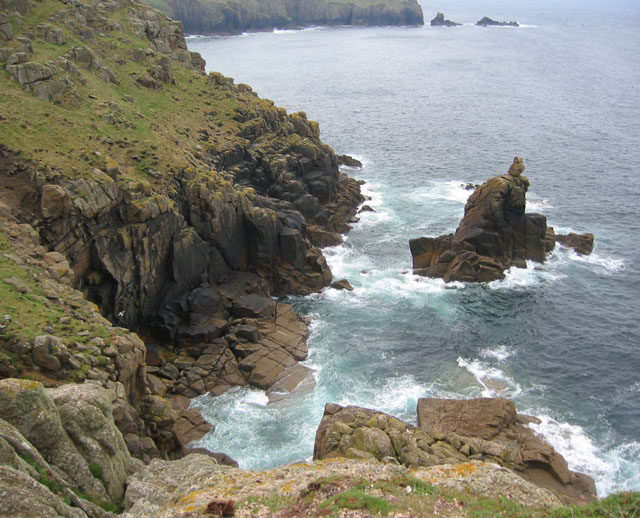 File:Sea-cliffs at Sennen - geograph.org.uk - 186333.jpg