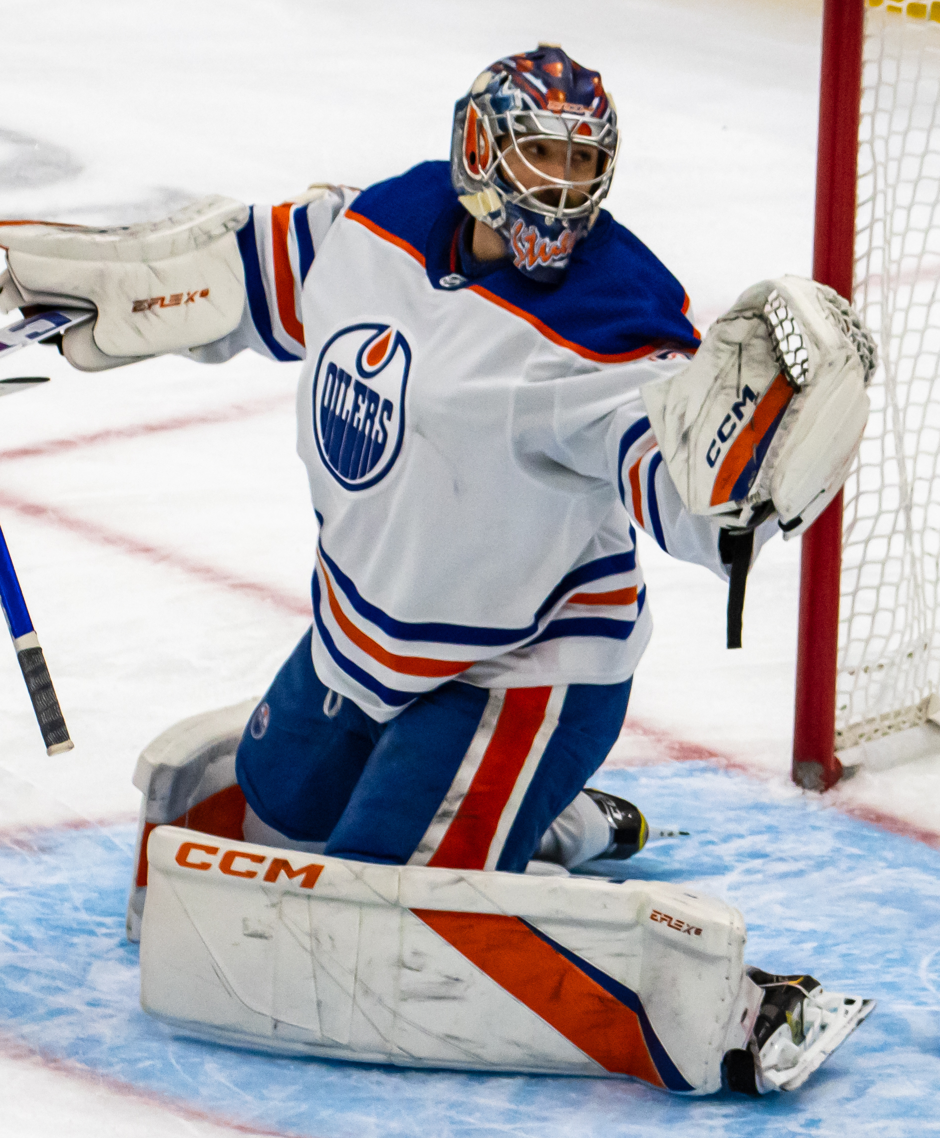 May 22, 2022, Edmonton, AB, CANADA: Edmonton Oilers goalie Mike