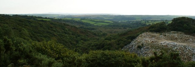 File:The Coombe ancient woodland and the De Lank quarry - geograph.org.uk - 1554202.jpg