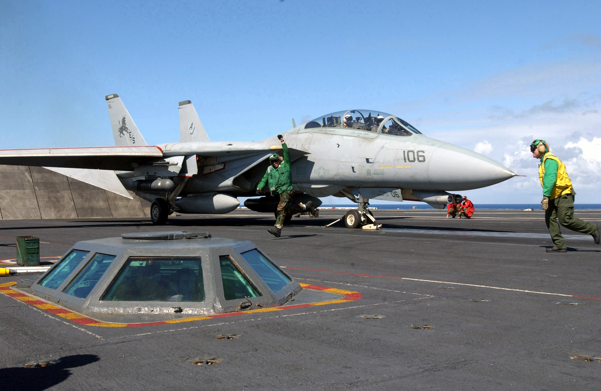 File:US Navy 030114-N-4965F-510 An F-14 Tomcat makes ready for a