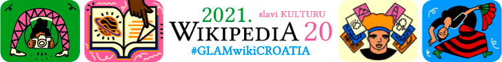 Wikipedia20 v2.0 banner of GLAM Croatia for KulturPunkt.HR