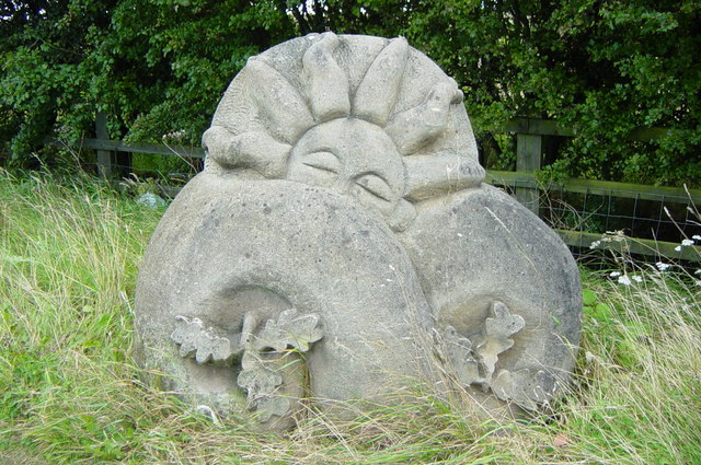 File:"Rising Sun" at the entrance to the Country Park - geograph.org.uk - 563844.jpg