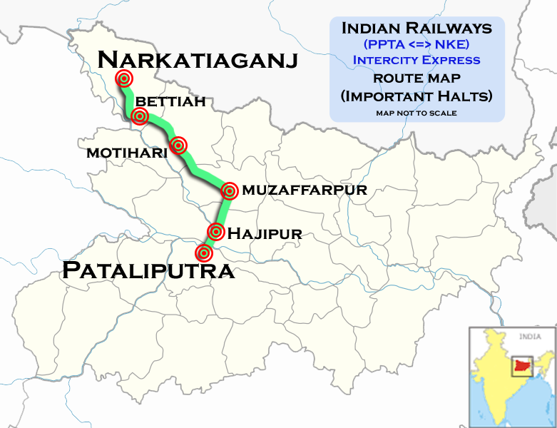 File:(Pataliputra - Narkatiaganj) Intercity Express route map.png