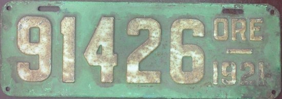 File:1921 Oregon Vehicle License Plate.jpg