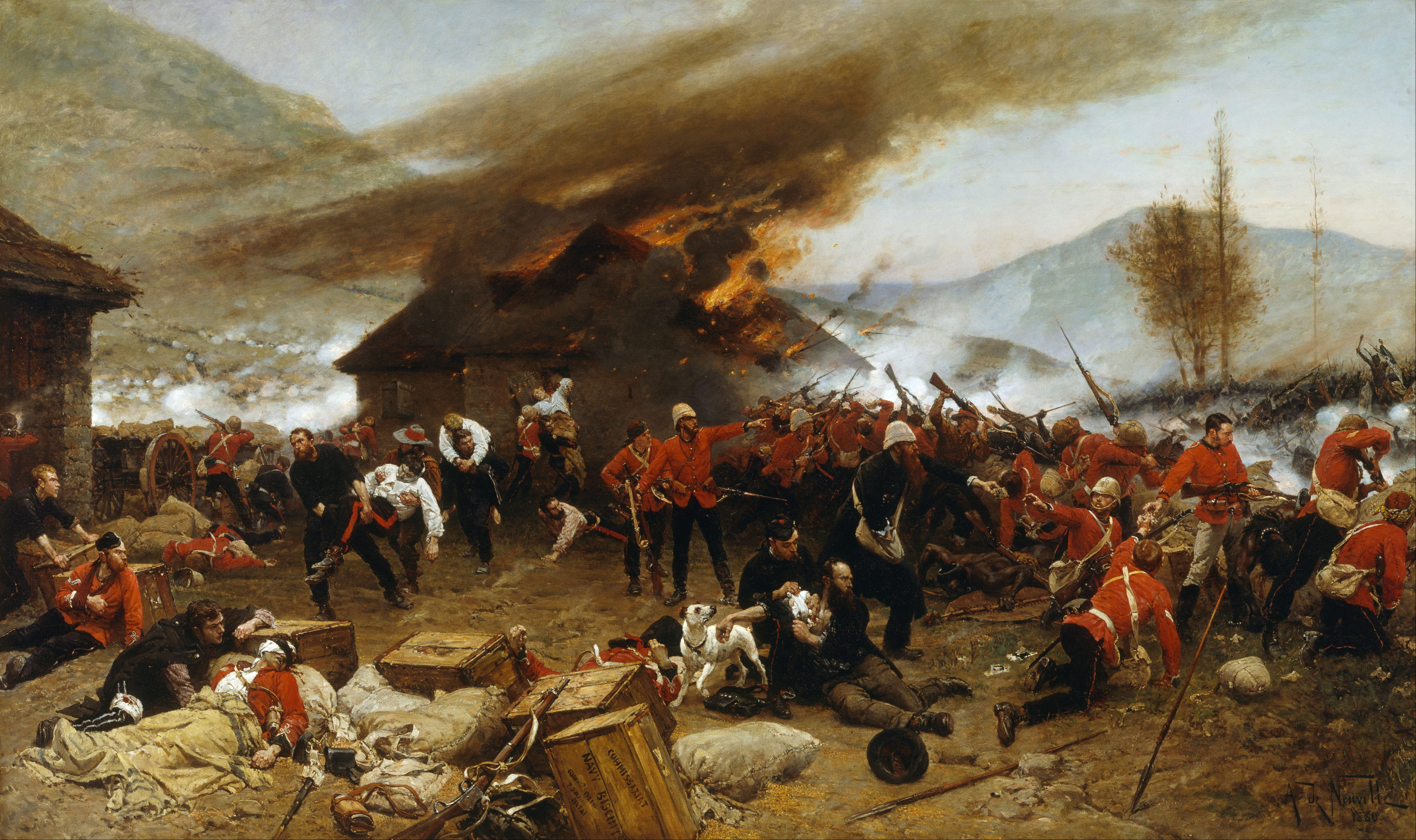 rorkes Drift BRITAINS Compatable. Zulu Wars 4 soldats 24th pied 