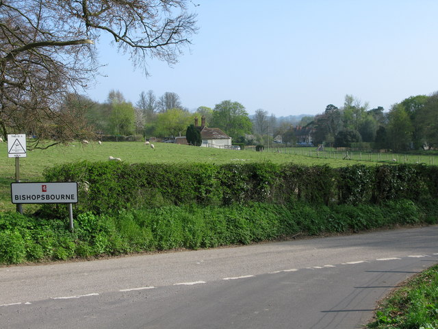 File:Bishopsbourne from junction of Bourne Park Road and Frog Hill - geograph.org.uk - 1299413.jpg