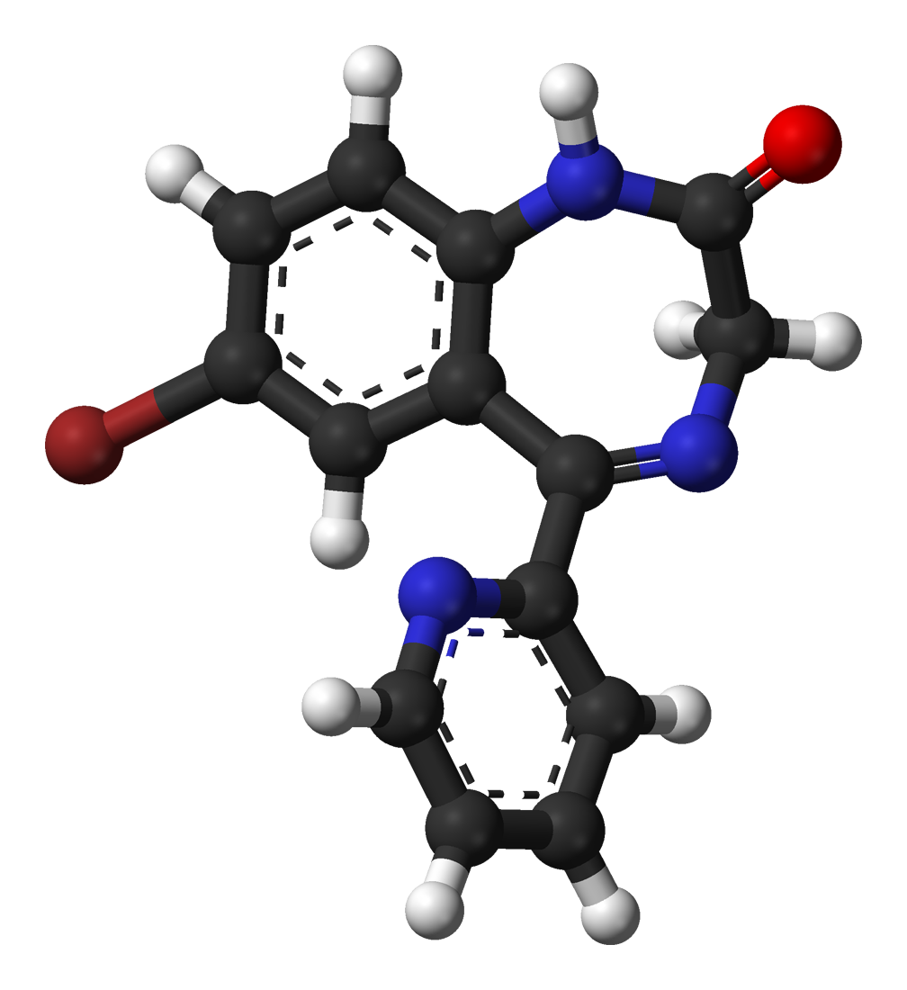 Bromazepam chemische structuur.