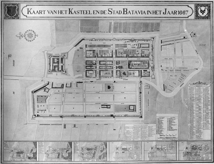 File:COLLECTIE TROPENMUSEUM Kaart van het Kasteel en de stad Batavia in het jaar 1667 TMnr 10021086.jpg