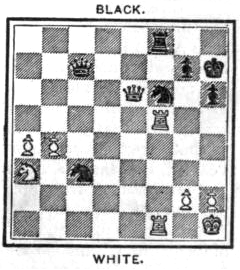 American chess player Paul Morphy (1837-1884) playing blind eight