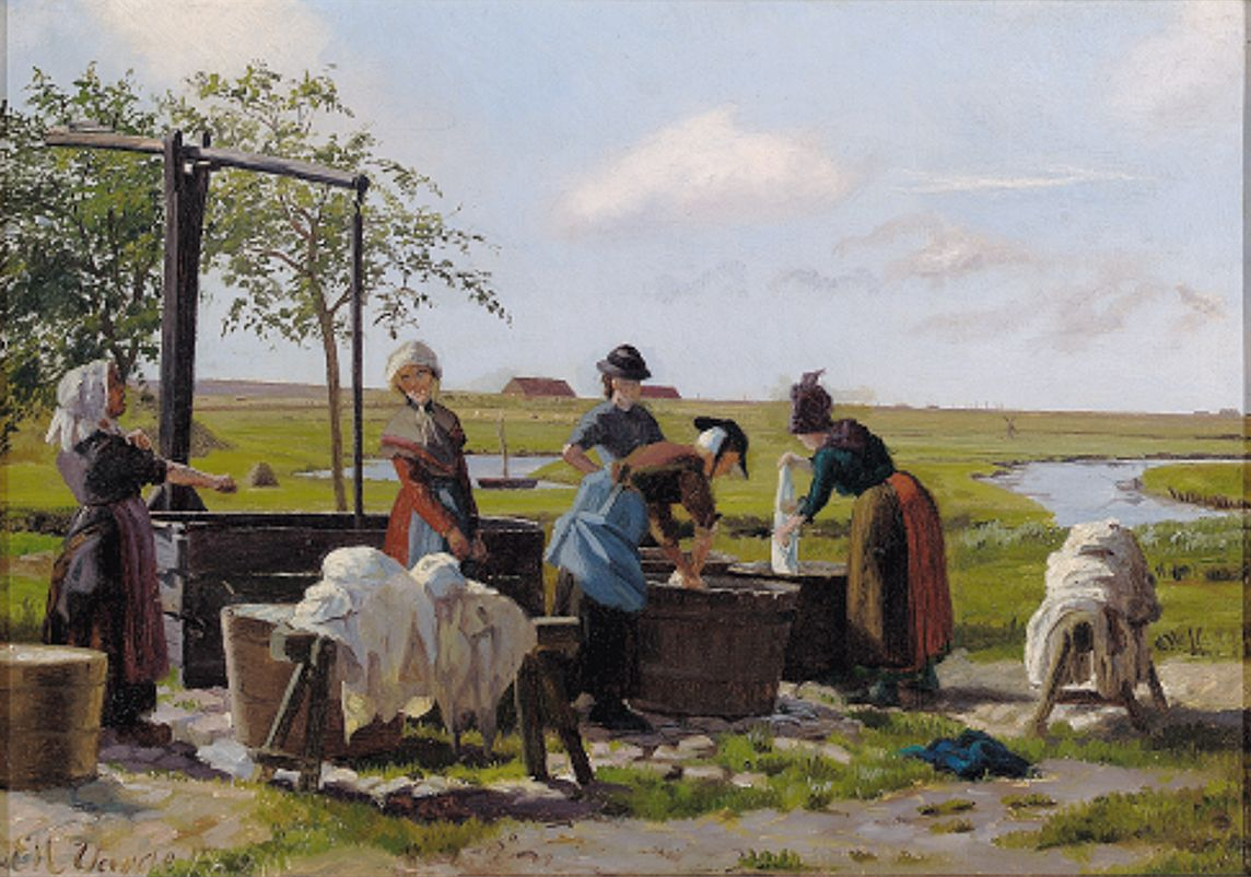 Mug pop jeg er træt File:Emilie Mundt - Kvinder vasker tøj ved en brønd - 1880.png - Wikimedia  Commons