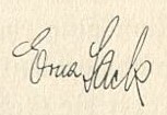 signature d'Erna Sack