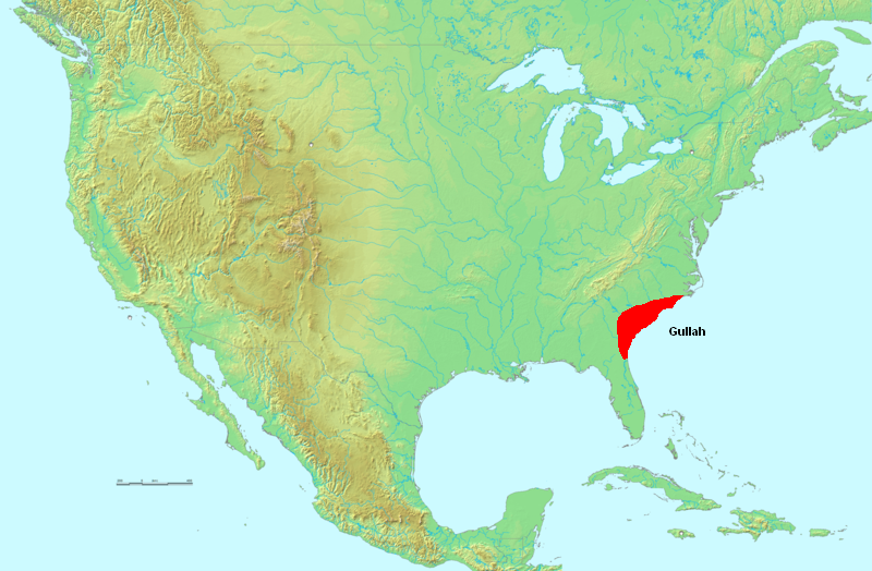 The Gullah region once extended from SE North Carolina to NE Florida. Image: Flash Gordon 1 / Wikimedia/ Public Domain