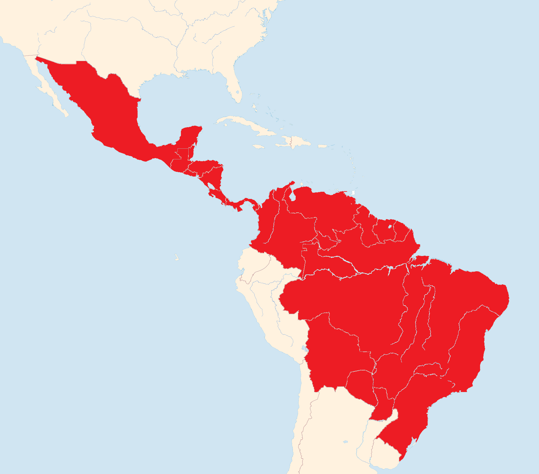 File:Iguana iguana distribution.png - Wikimedia Commons