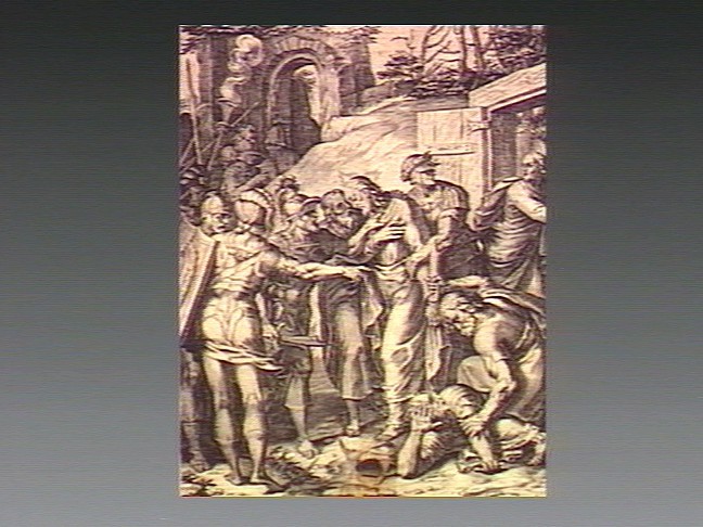 File:Jesus is arrested; Peter cuts off Malchus's ear. Engraving, Wellcome V0034759.jpg