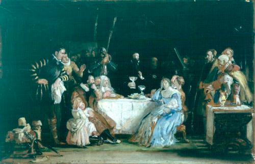 File:John Knox Dispensing The Sacrament - Sketch (For Painting In John Knox House, Edinburgh) by Wil ... - William Dyce - ABDAG003207.jpg