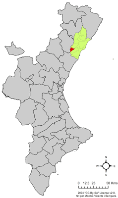 Sant Joan de Moró - Localizazion