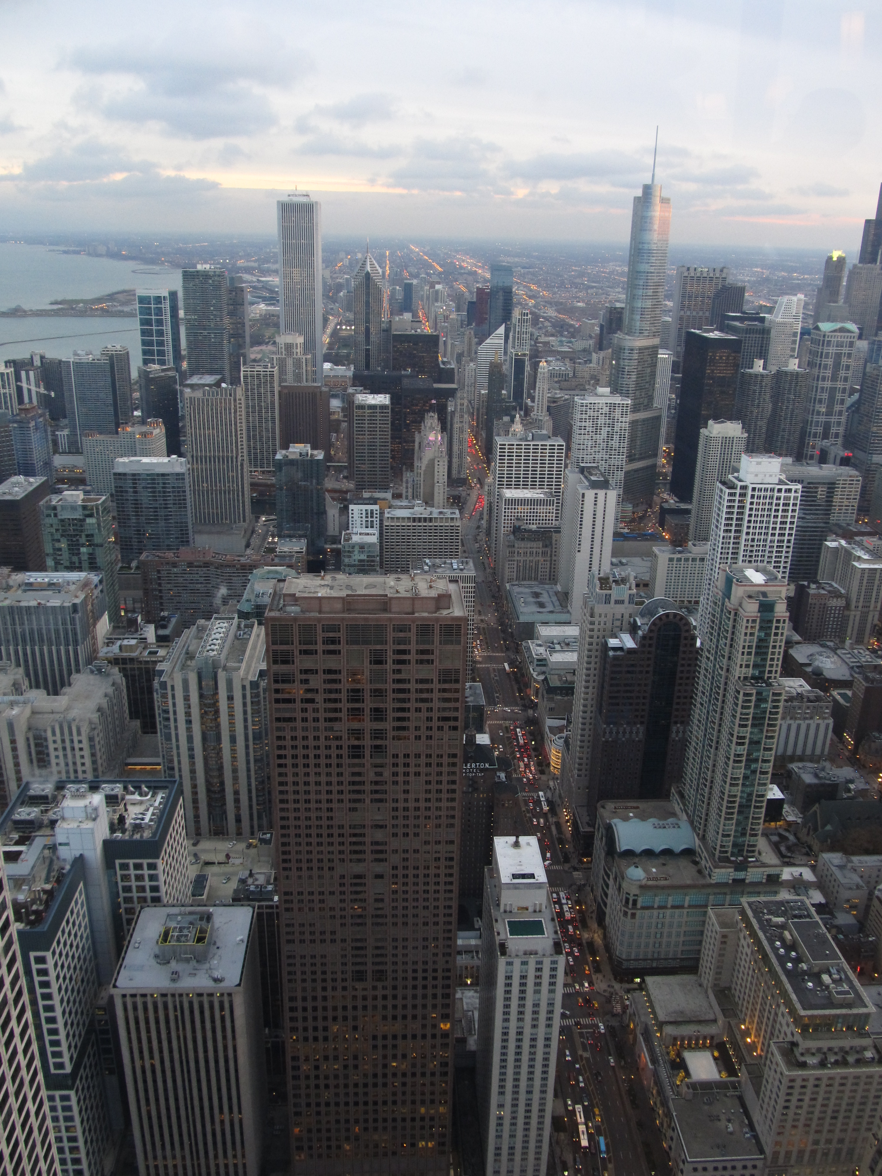 File Looking South From John Hancock Center Observatory Chicago