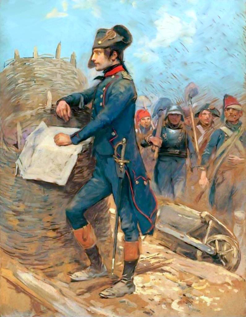 Bonaparte during the siege of Toulon.