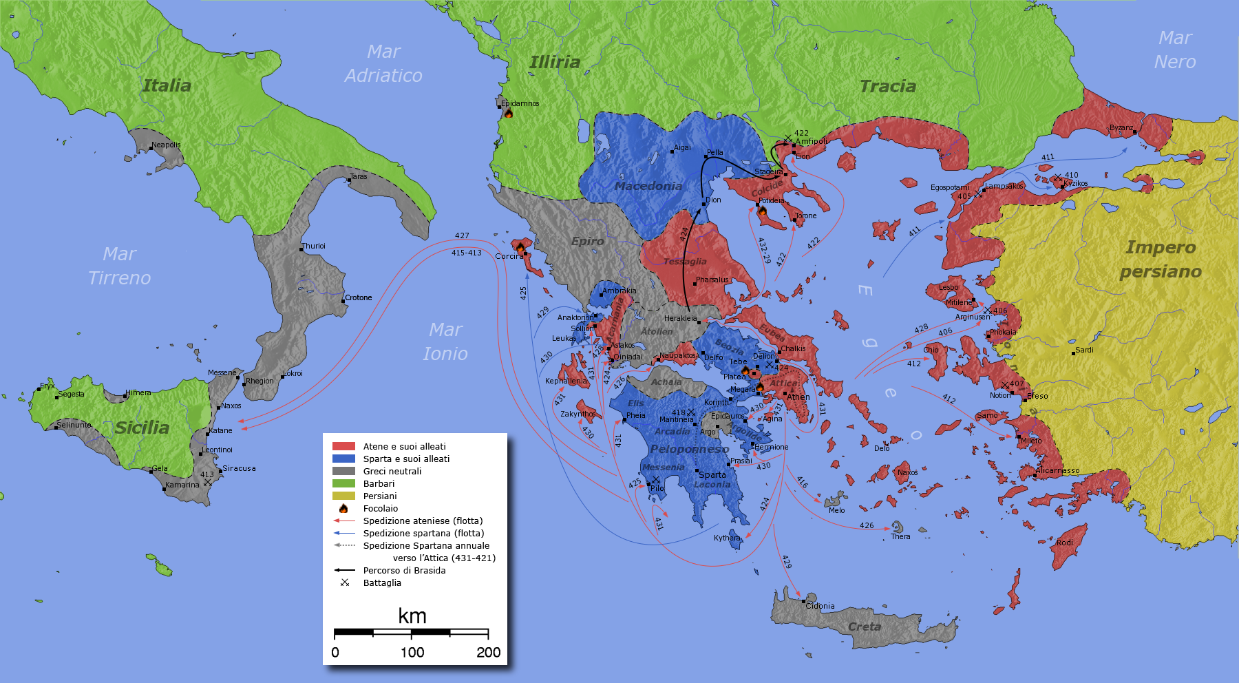 Cartine della Grecia antica