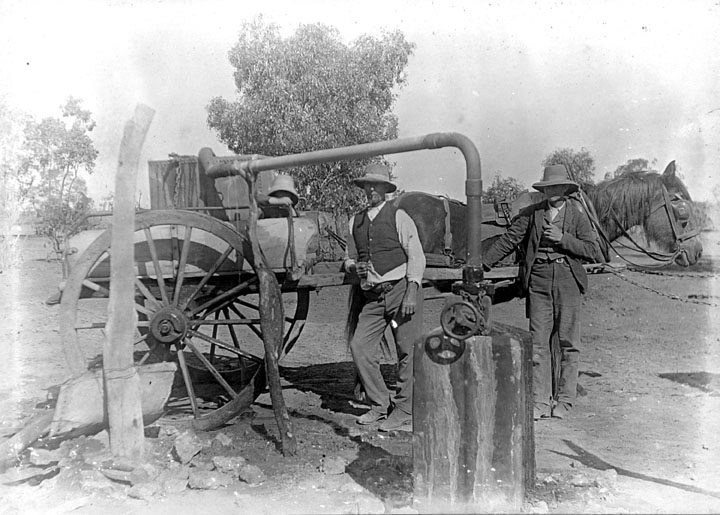 File:Queensland State Archives 3178 Parragundy Bore NSW c 1910.png