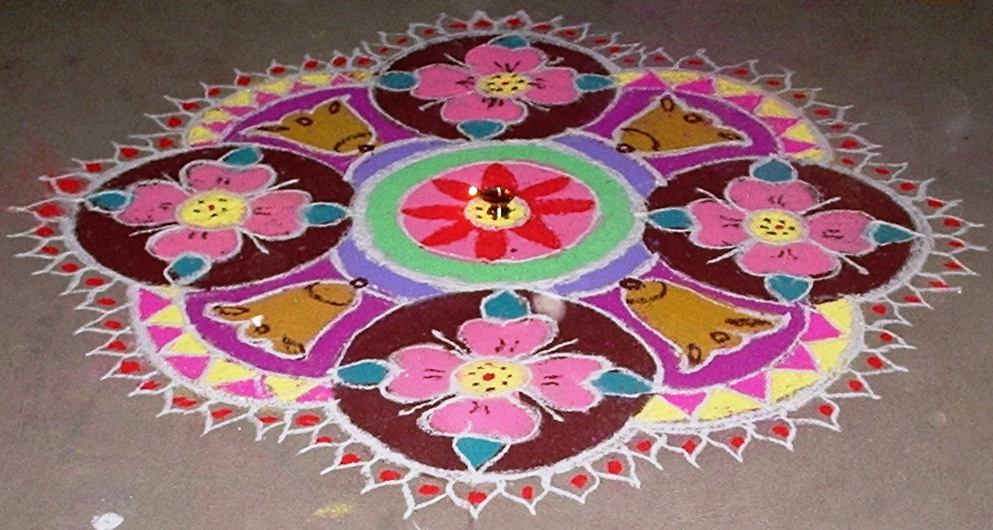 Buy Wallpaper Mart Rangoli Sticker for Floor Decoration Diwali Home Office  Decor (Size 16x16 Inch) Design17 Online at Low Prices in India - Amazon.in