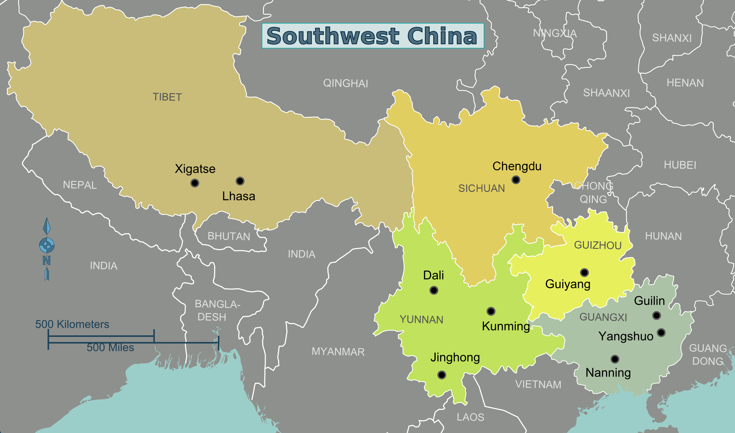 Location map of the study areas in southwest China ZhAmdo, mqAmdo