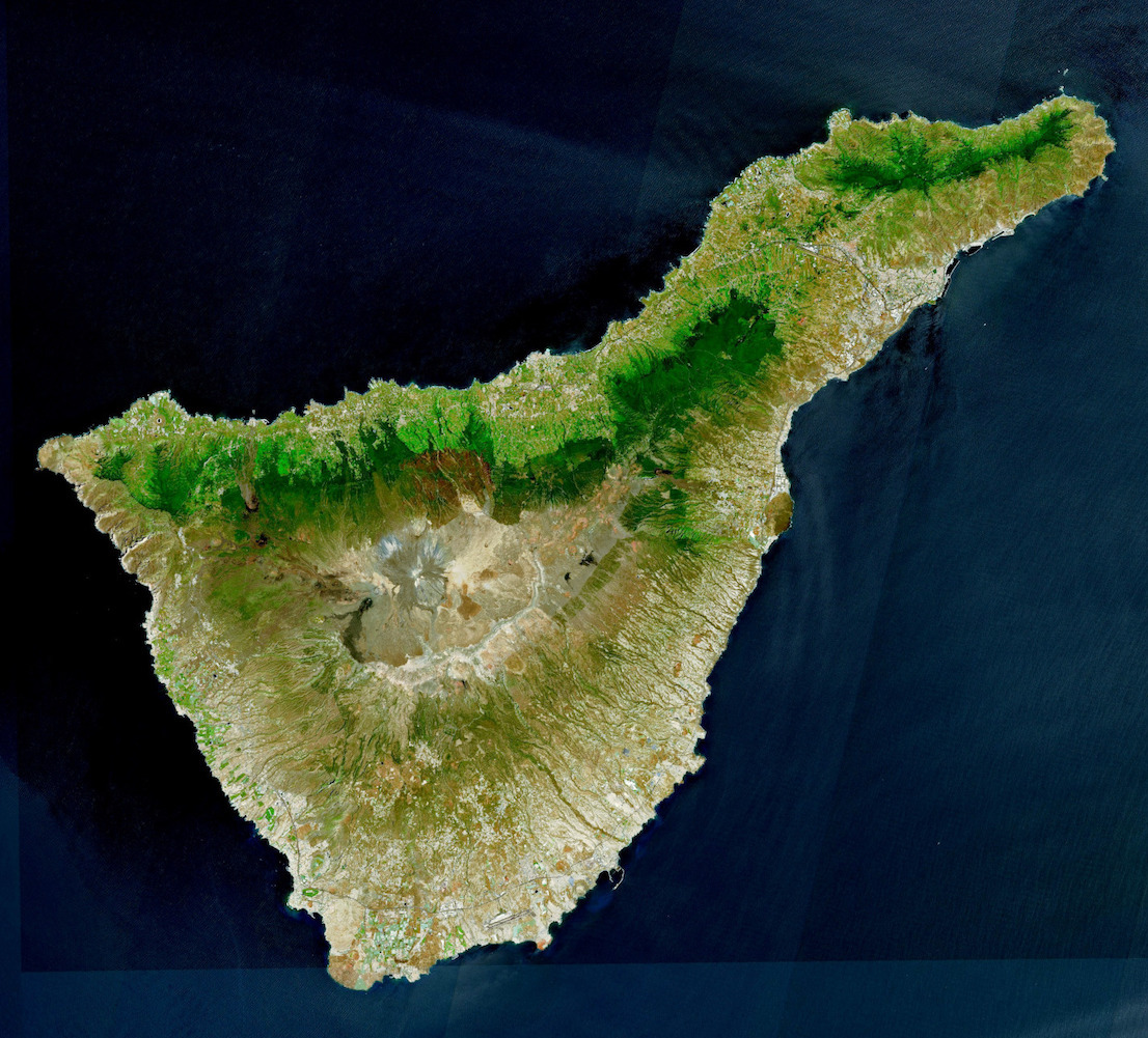 tenerife canary islands map