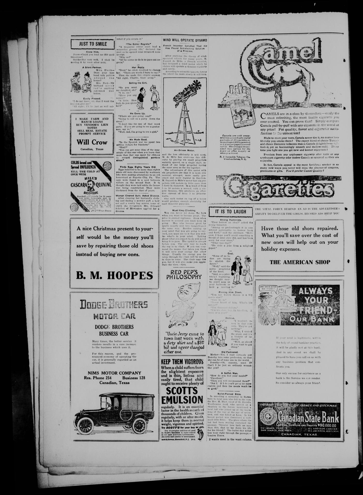 File The Canadian Record Canadian Tex Vol 27 No 10 Ed 1 Thursday December 11 1919 Dpla Ad278cf1aa2ed7e27cf6dbf54fa5 Page 6 Jpg Wikimedia Commons