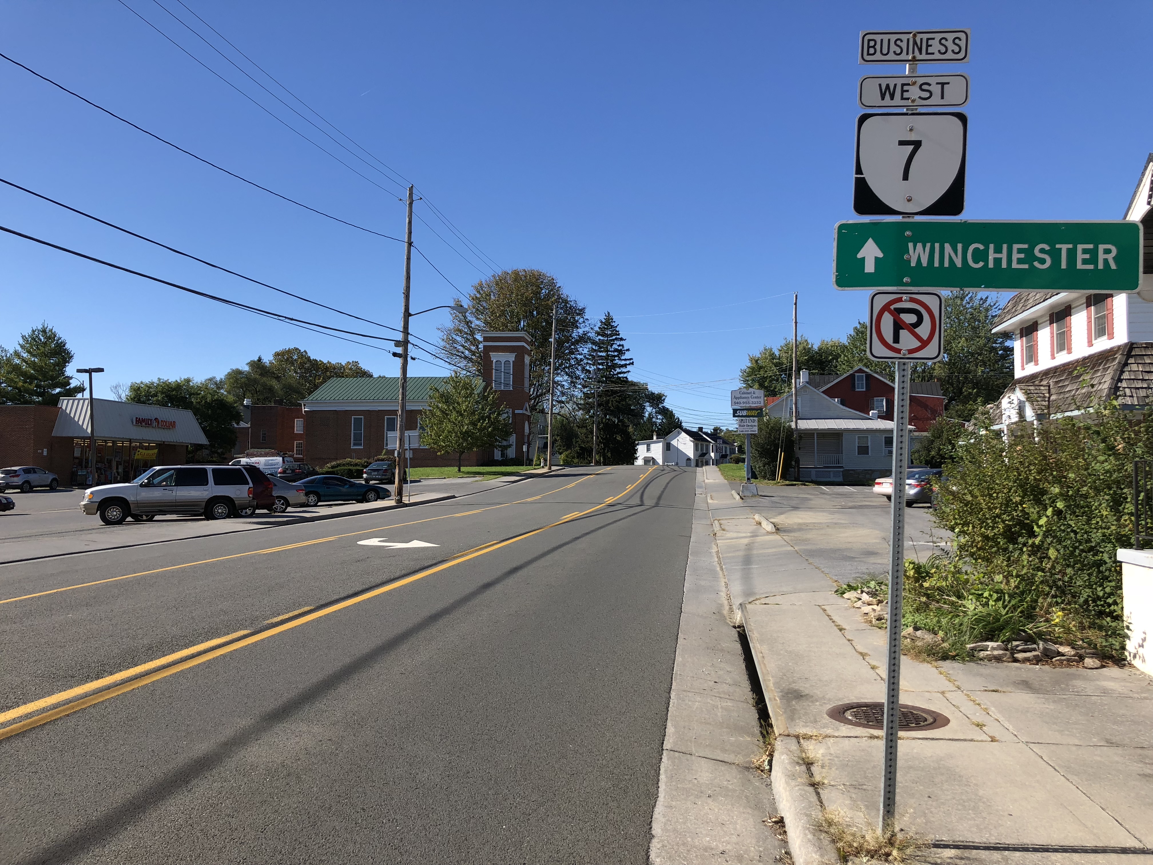 ...(Main Street) just west of U.S. Route 340 (Buckmarsh Street) in Berryvil...