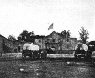 Álamo Plaza rond 1860