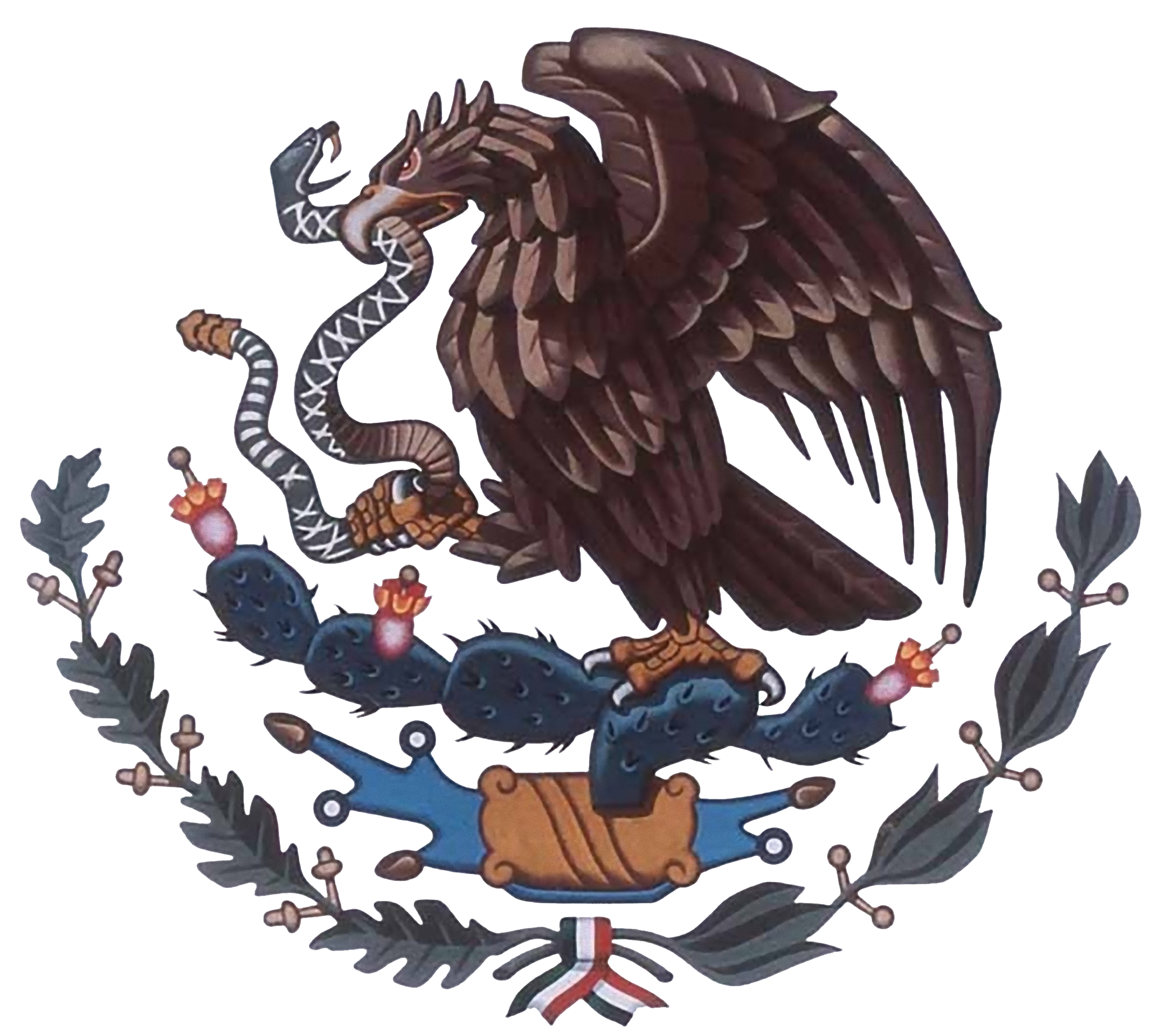 National coats of arms of Mexico.