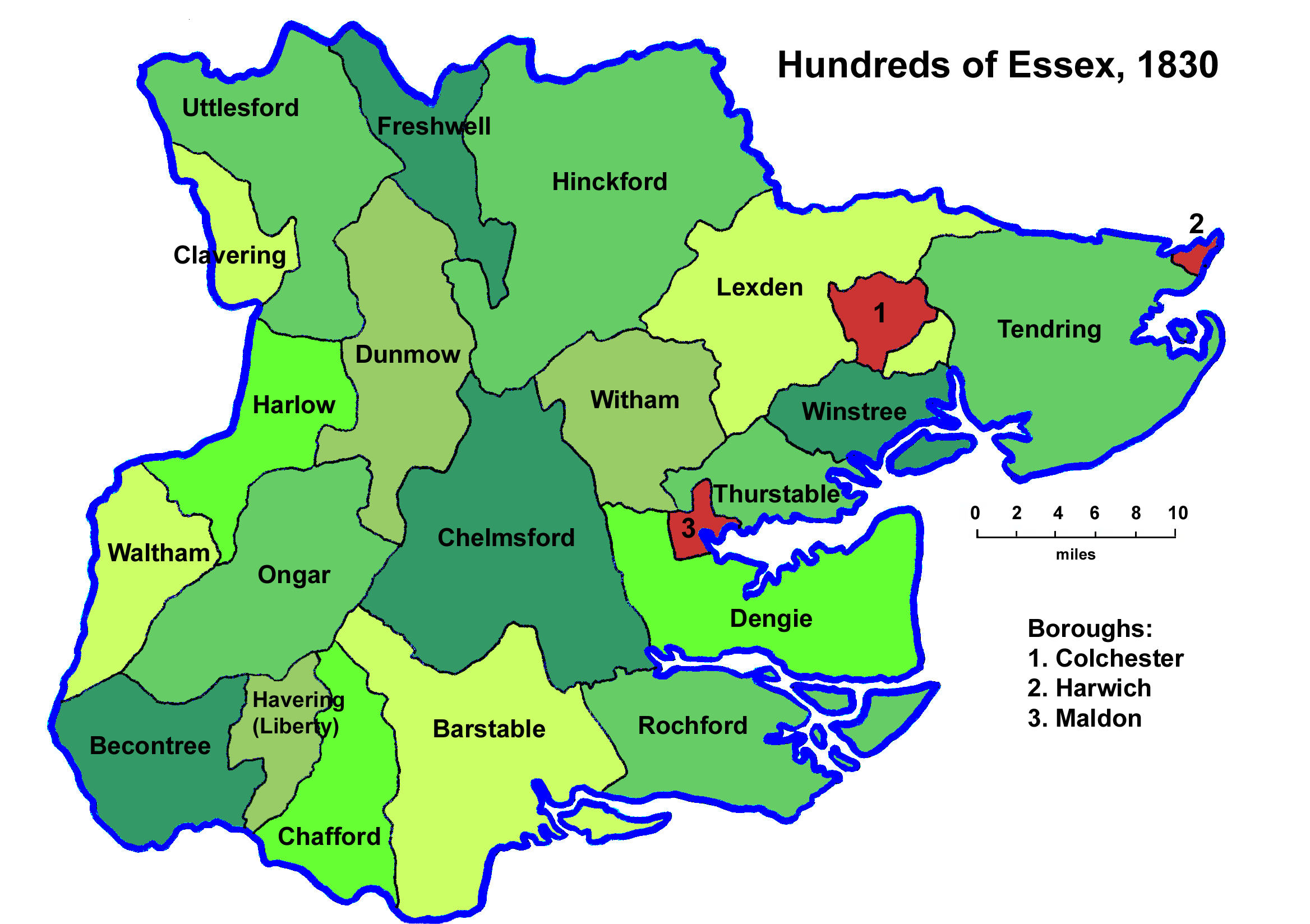 File Essex Hundreds 1830 Png Wikimedia Commons   Essex Hundreds 1830 