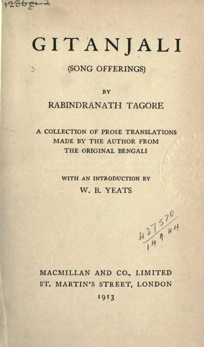 poems of rabindranath tagore