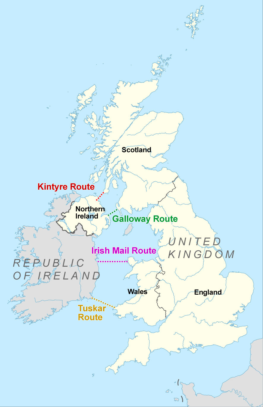 [閒聊] 原來英國愛爾蘭之間也有跨海大橋/海底隧道相關計劃
