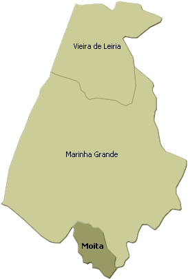 Localização no município de Marinha Grande