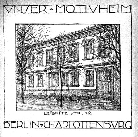 Die Akademische Vereinigung Motiv (auch: Akademischer Verein Motiv, AV Motiv)  Motivheim_Leibnizstr_12_Ecke_Bismarckstr