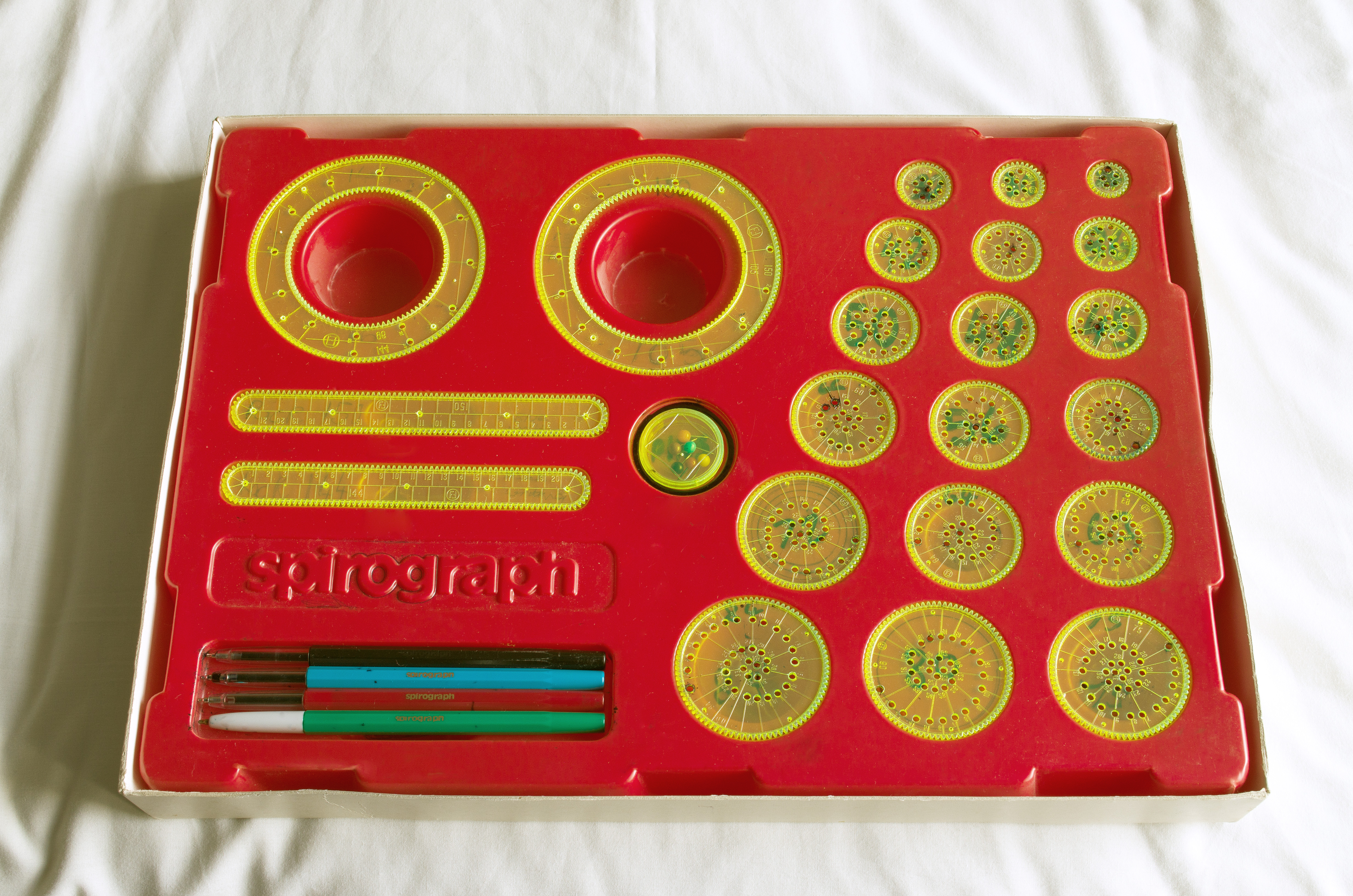 26Stk Spirograph Zeichnen Schablone,Spirale Musterung Lineal,Bildung Spielzeug 