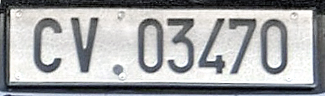 File:Targa automobilistica Città del Vaticano 1988 CV.03470 residenti.jpg