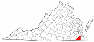 <span class="mw-page-title-main">National Register of Historic Places listings in Suffolk, Virginia</span>