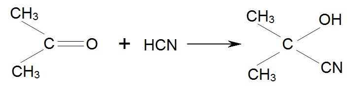 Ch chcl. Ацетон плюс синильная кислота реакция. Ацетон и циановодород реакция. Взаимодействие ацетона с синильной кислотой. Ацетон с циановодородом реакция.