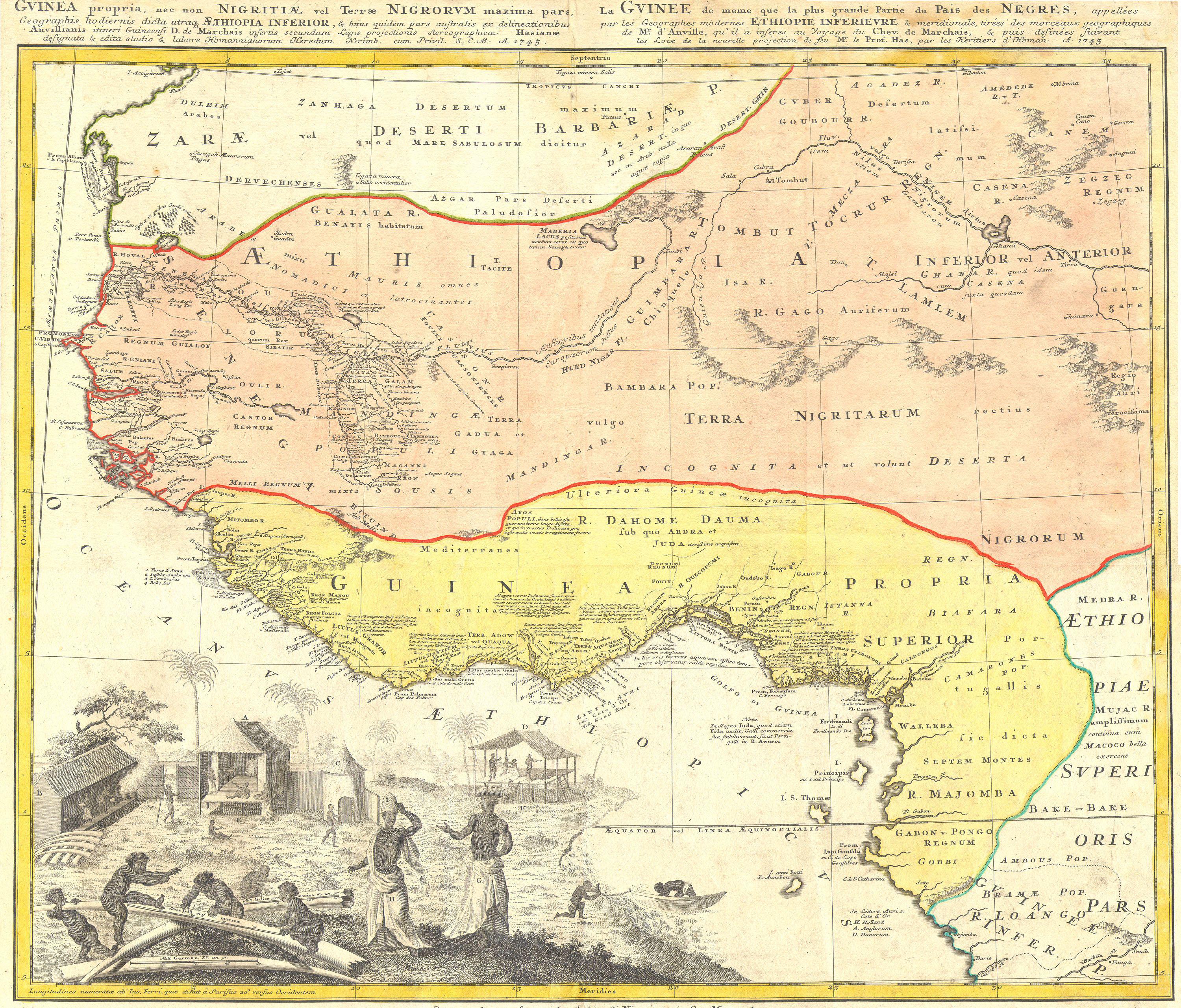 Map Of Africa Slave Trade File:1743 Homann Heirs Map of West Africa ( Slave Trade references 
