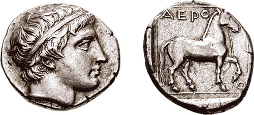 Al ll. Аминта IV Македонский. Архелай первый царь Македонии. Coin Aeropus 2 of Macedon.