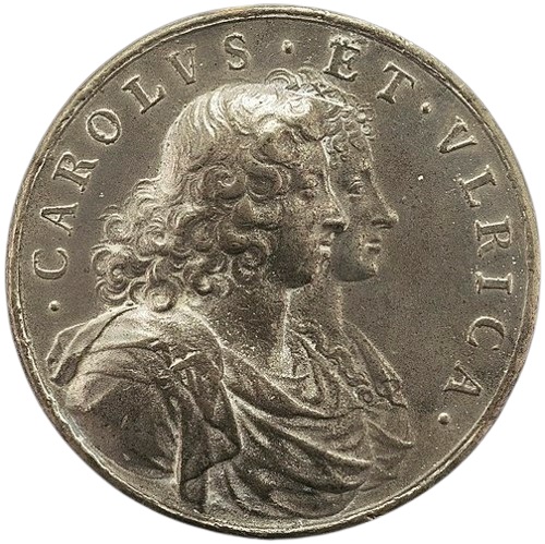 File:Arvid Karlsteen, Charles XI, 1655-1697, King of Sweden 1660, and Ulrica Leonora of Denmark, d. 1693, Queen of Sweden 1680 (obverse), 1680, NGA 117633.jpg
