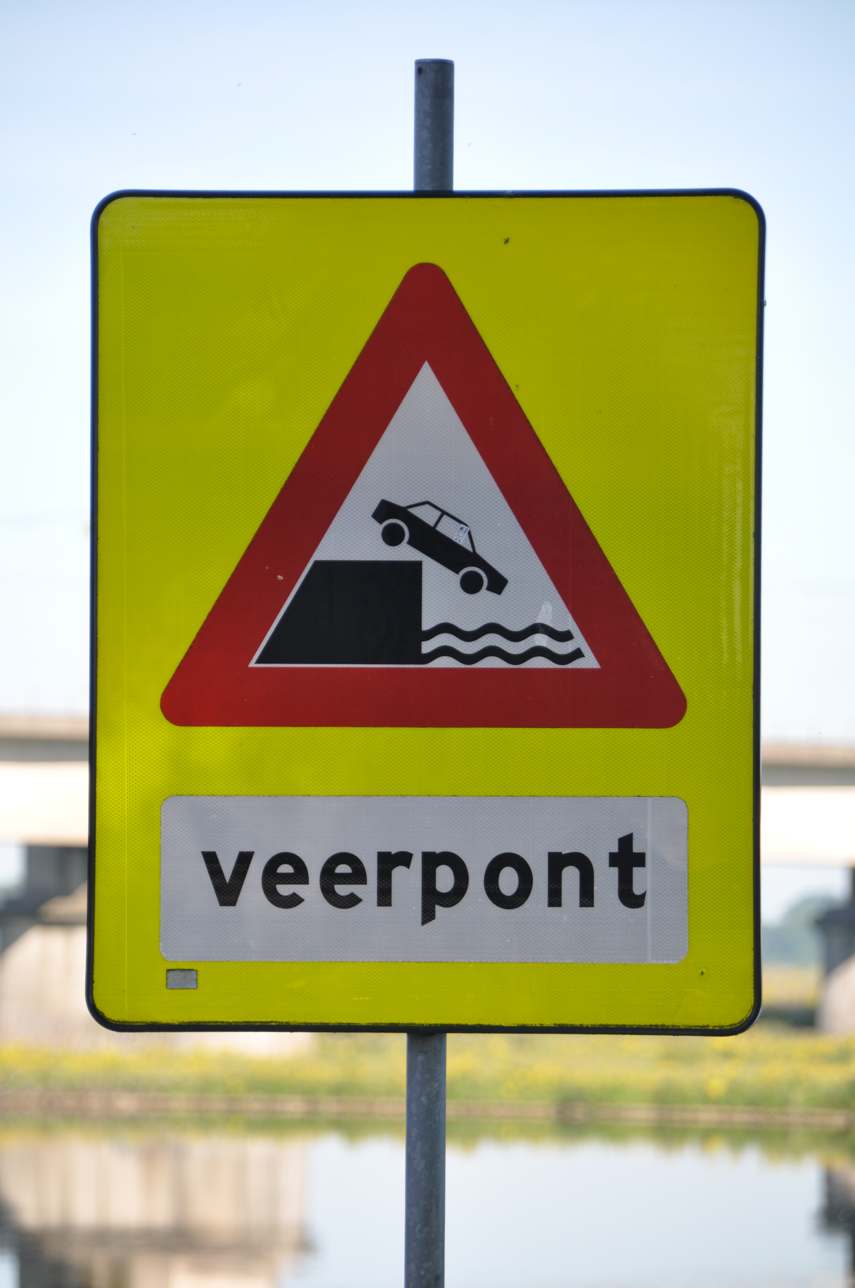 Wonderbaar File:Bord op de veerstoep van de veerpont bij Culemborg.JPG JZ-64