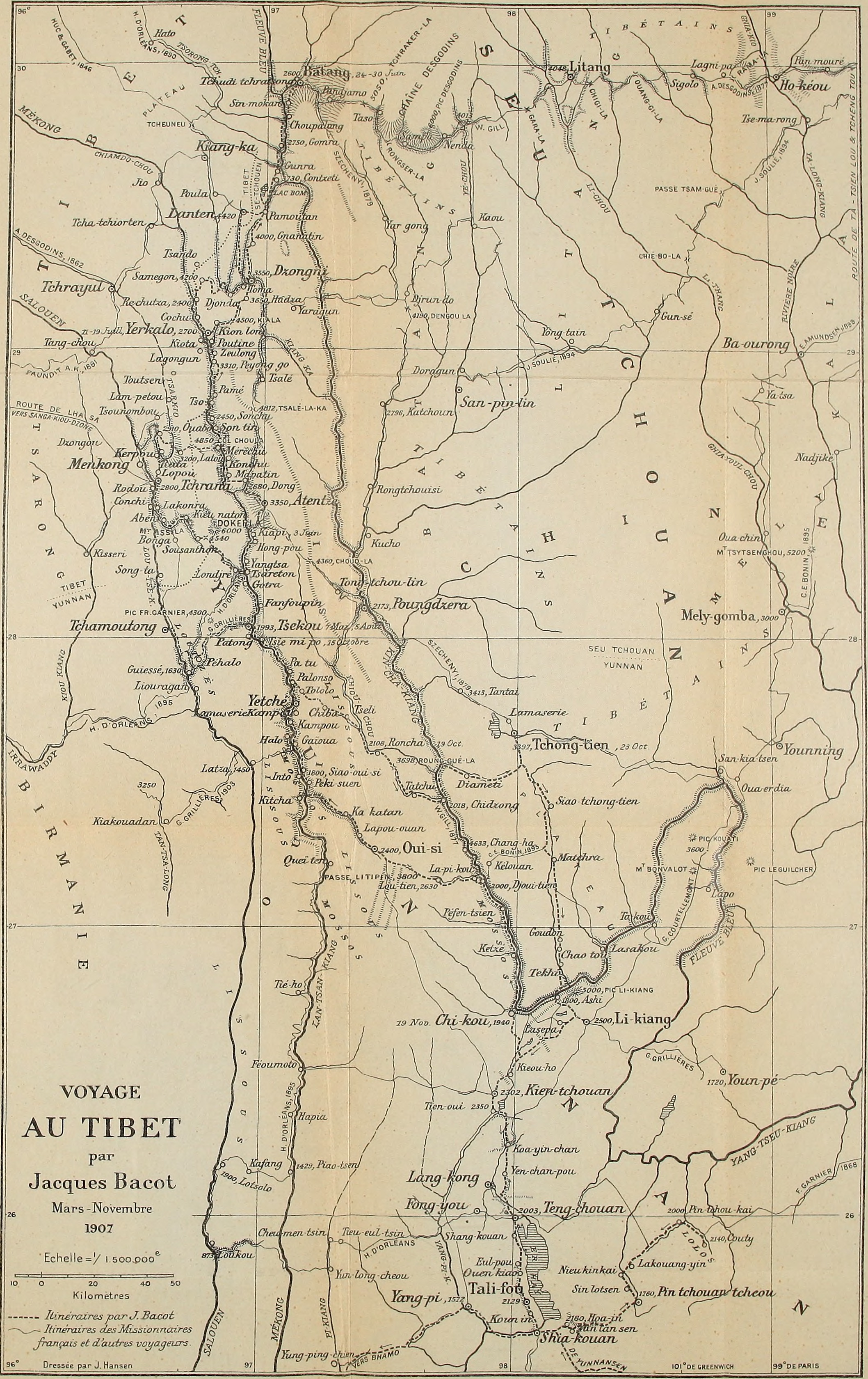 In the Steps of the Tibetans around Dokerla (November 1906-January 1908) (1909)