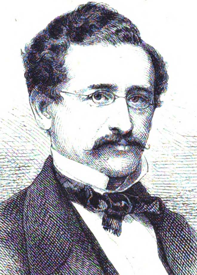 David Kalisch, 1867. Grafik von Adolf Neumann.