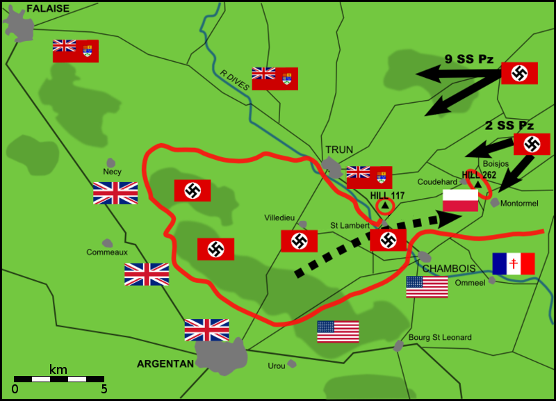 Ficheiro:Falaise Pocket German Counterattack.png