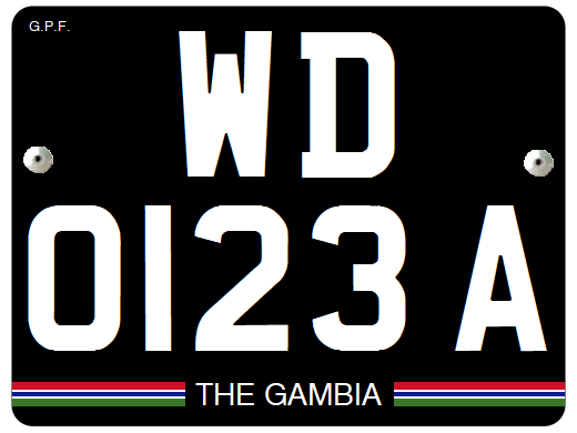 File:Gambia License Plate - Passenger Car - 2-Letter Code - 270x200 - 1999-2019.png